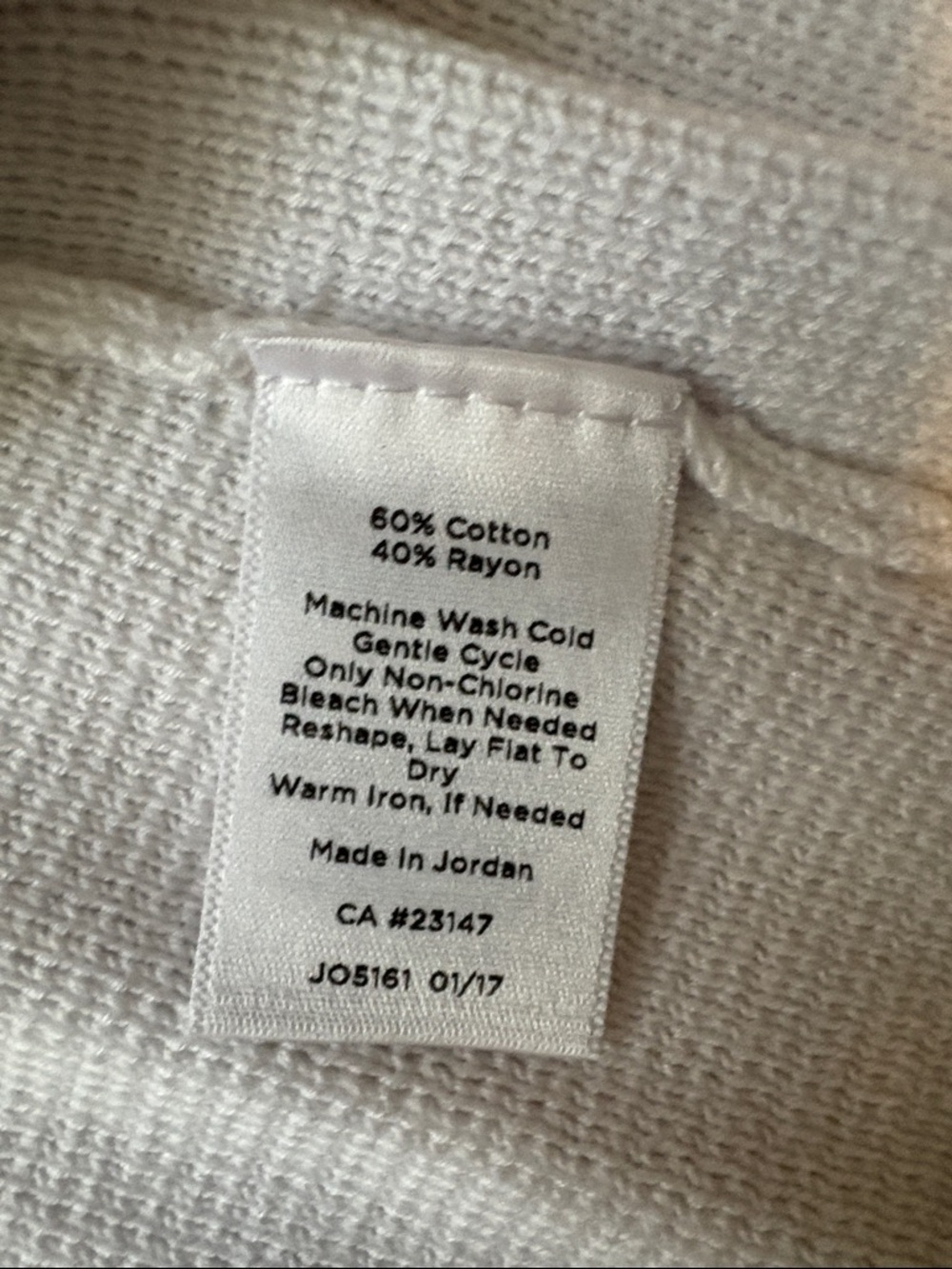 Talbots Ivory Ruffle Zip Front Cardigan - Picture 7 of 7